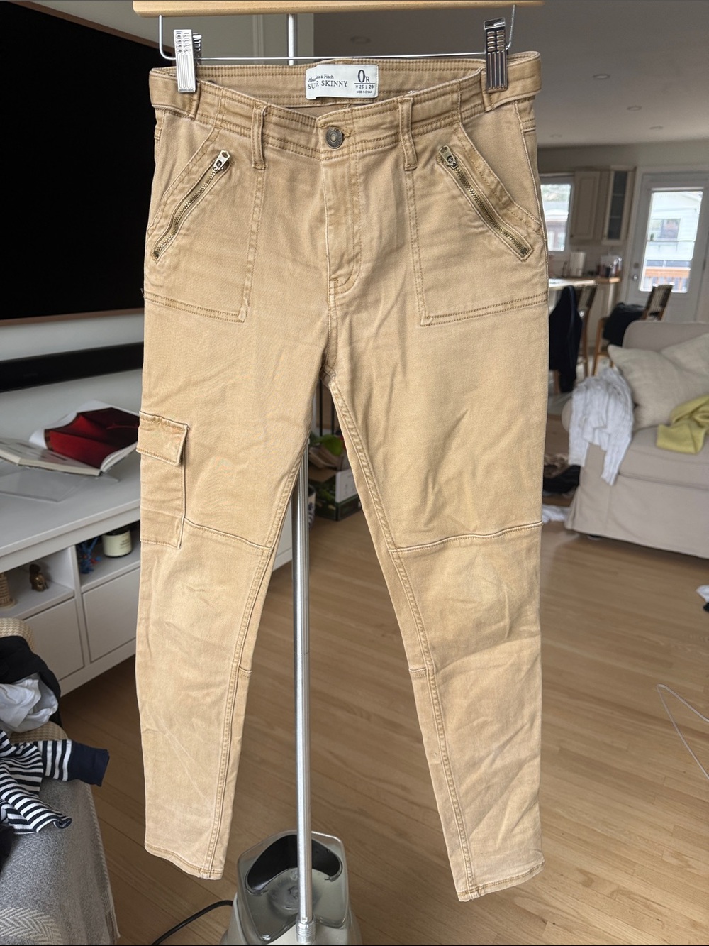 Abercrombie & Fitch Tan Skinny Cargo Pants